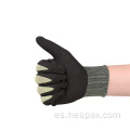 Guantes de mano de protección heppex HPPPE nitrilo bañado